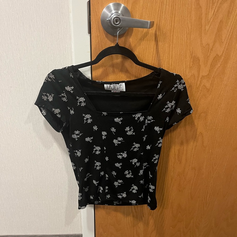 Vintage square neck shirt